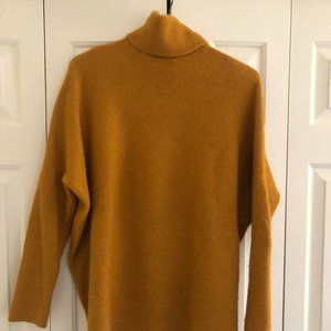 COS Mustard Yellow Oversized Turtleneck Sweater